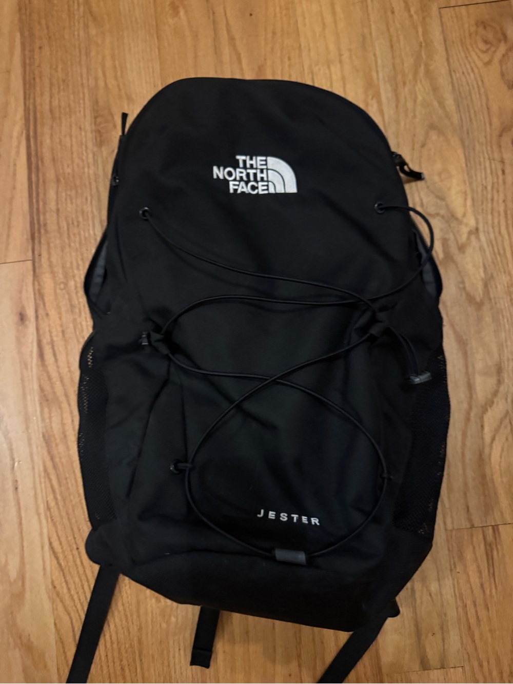 The North Face Black Jester Backpack with Front Bungee